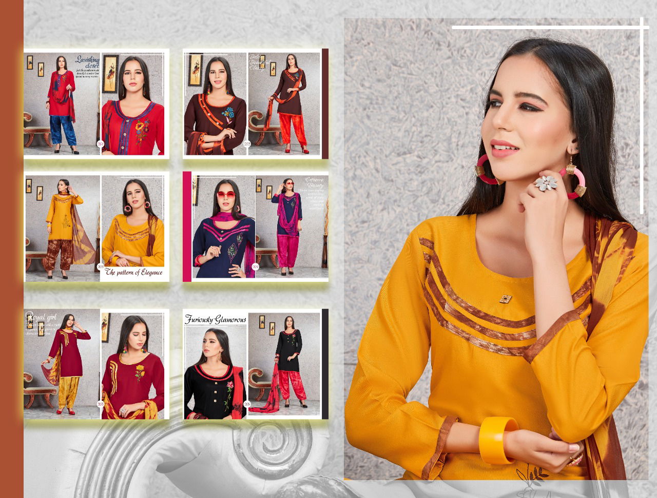 Lagan Latest Designer Regular Wear Rayon Printed Ready Made Collection
